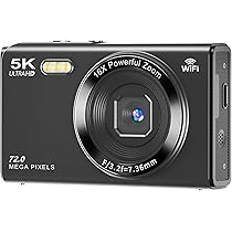 Amazon | YULINJIA デジタルカメラ 5K デジカメ スマホに送れる WIFI